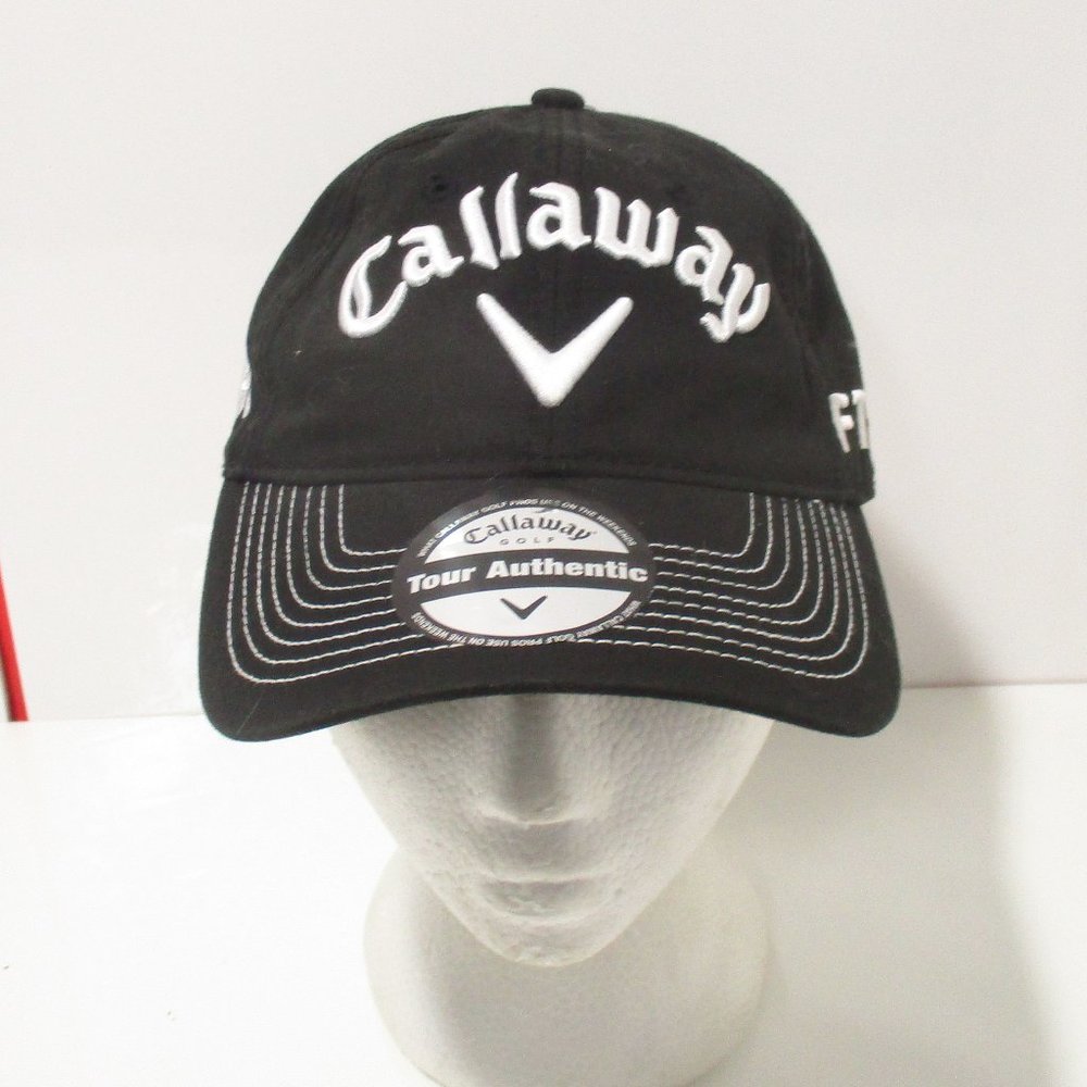 Callaway Golf Touri Series Black Embroidered Adjustable Hat/Cap  FT Fusion Tech